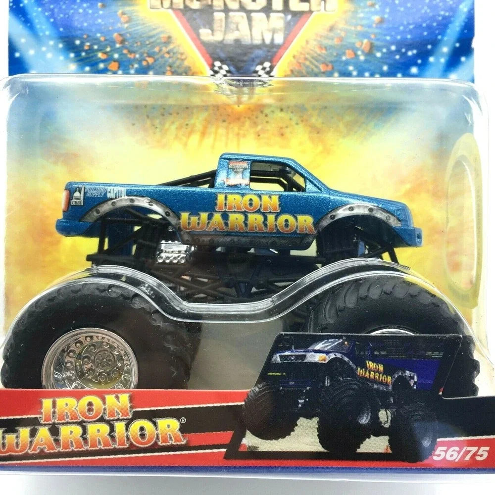 Hot Wheels Monster Jam SHOXX IRON WARRIOR Ford F-150‎ Monster Truck Blue 1/64